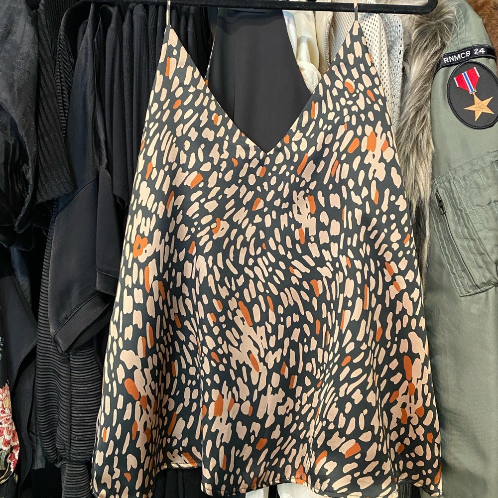 Vici Doll Patterned Satin Tank